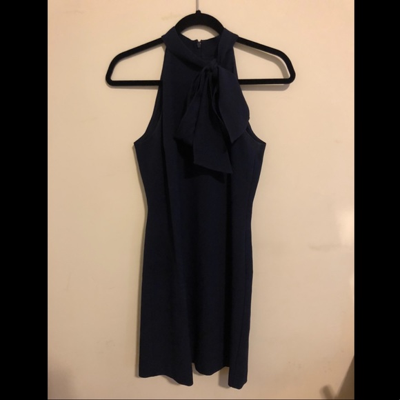 Vince Camuto | Dresses | Vince Camuto Navy Sleevless Bow Neck Dress |  Poshmark